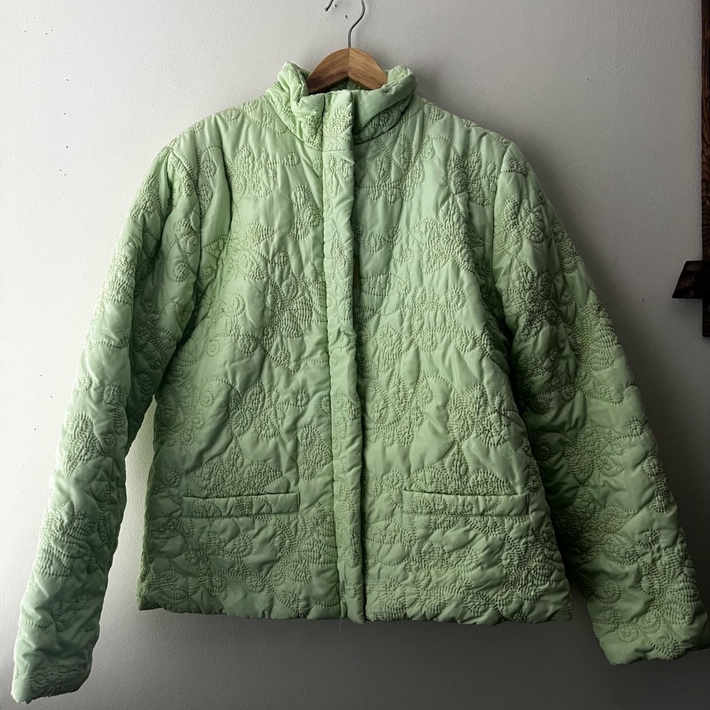 Green Quilted Women's Jacket